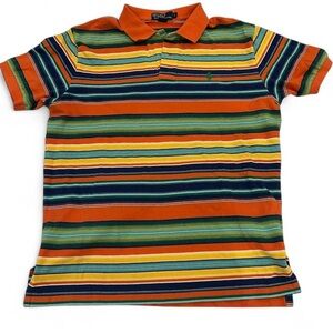 Polo Ralph Lauren Short Sleeve Shirt Aztec Southwestern Striped Mens Large Color